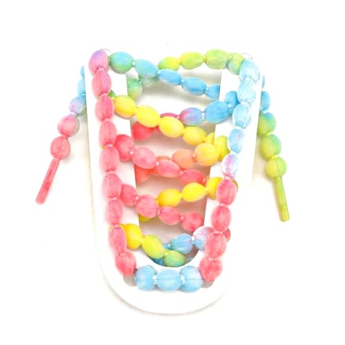 Mooybay 1 Paar 10 mm breite, bunte, runde, geflochtene Schnürsenkel, ohrenförmige Schnürsenkel, geeignet für lässige Sneaker für Männer und Frauen,120 cm Mooybay 1 Paar 10 mm breite, bunte, runde, geflochtene Schnürsenkel, ohrenförmige Schnürsenkel, geeignet für lässige Sneaker für Männer und Frauen,120 cm von Mooybay