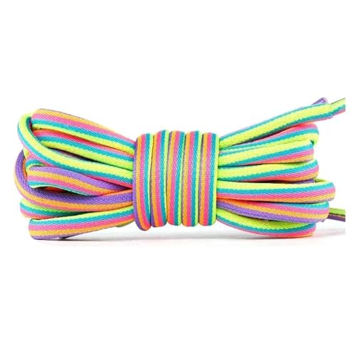 Mooybay 1 Paar 4 mm, Regenbogen-Rundschnürsenkel, bunte Schnürsenkel für Herren- und Damen-Sneaker, Freizeitstiefel und Tennisschuhe,100 cm Mooybay 1 Paar 4 mm, Regenbogen-Rundschnürsenkel, bunte Schnürsenkel für Herren- und Damen-Sneaker, Freizeitstiefel und Tennisschuhe,100 cm von Mooybay