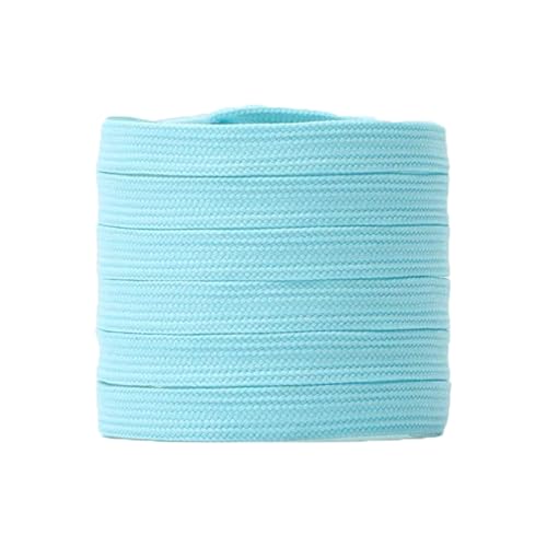 Mooybay 1 Paar 8 mm breite, einfarbige, flache Canvas-Schnürsenkel, klassische Tennisschnürsenkel für Herren-Freizeit-Sneakers, Zubehör,100 cm von Mooybay