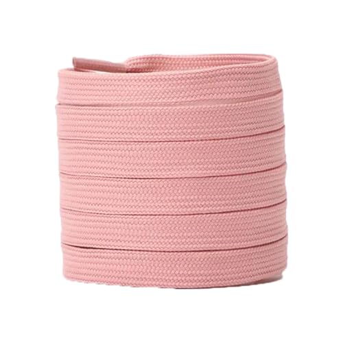 Mooybay 1 Paar 8 mm breite, einfarbige, flache Canvas-Schnürsenkel, klassische Tennisschnürsenkel für Herren-Freizeit-Sneakers, Zubehör,100 cm von Mooybay