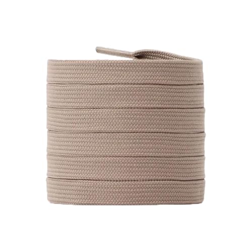 Mooybay 1 Paar 8 mm breite, einfarbige, flache Canvas-Schnürsenkel, klassische Tennisschnürsenkel für Herren-Freizeit-Sneakers, Zubehör,120 cm von Mooybay