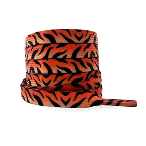 Mooybay 1 Paar 8 mm breite, flache Sneaker-Schnürsenkel mit Animal-Print, geeignet für lässige Segeltuchschuhe von Männern und Frauen,140 cm Mooybay 1 Paar 8 mm breite, flache Sneaker-Schnürsenkel mit Animal-Print, geeignet für lässige Segeltuchschuhe von Männern und Frauen,140 cm von Mooybay
