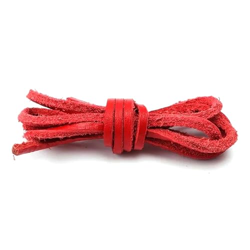 Mooybay 1 Paar flache Schnürsenkel aus massivem Leder, mehrfarbige klassische Schnürsenkel, geeignet für Freizeitstiefel für Herren und Damen im Freien,160 cm von Mooybay
