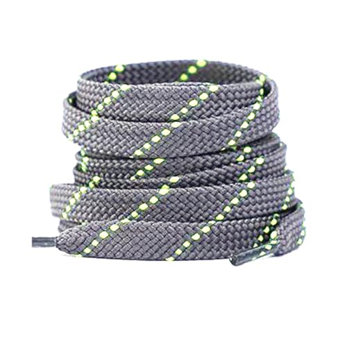 Mooybay 1 Paar flache Sneaker-Schnürsenkel, zweifarbige Schnürsenkel mit Köpermuster, geeignet für universelle Sneaker für Männer und Frauen,140 cm von Mooybay