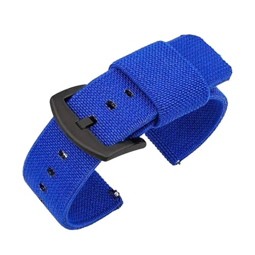 Mooybay 18–24 mm, 20 cm Länge, elastisches Nylon-Sportuhrenarmband, schnell abnehmbar, Unisex-Armband, austauschbares Zubehör,18 mm von Mooybay