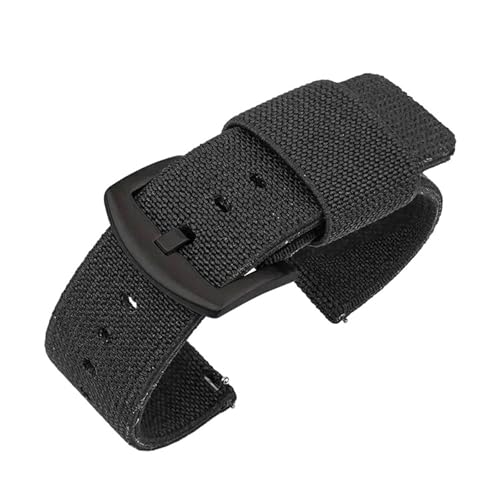 Mooybay 18–24 mm, 20 cm Länge, elastisches Nylon-Sportuhrenarmband, schnell abnehmbar, Unisex-Armband, austauschbares Zubehör,20 mm von Mooybay