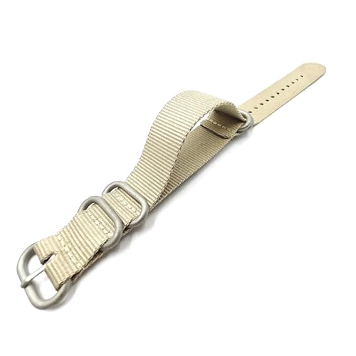 Mooybay 18–24 mm, 26 cm Länge, gewebte Nylon-Uhrenarmbänder, strapazierfähige Canvas-Armbänder, geeignet für Freizeit- und Sportbekleidung,18 mm von Mooybay