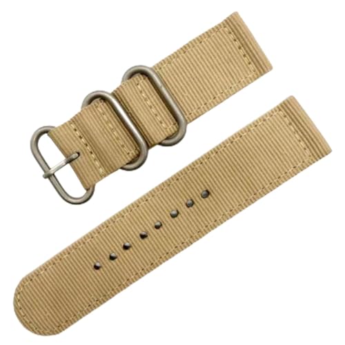 Mooybay 18–24 mm, 26 cm Länge, gewebte Nylon-Uhrenarmbänder, strapazierfähige Canvas-Armbänder, geeignet für Freizeit- und Sportbekleidung,20 mm von Mooybay