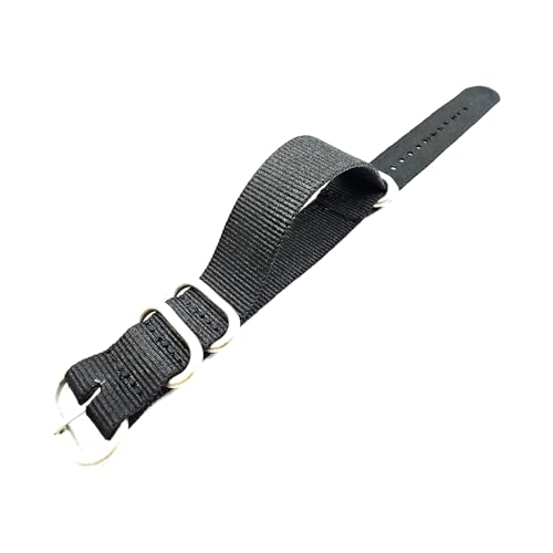 Mooybay 18–24 mm, 26 cm Länge, gewebte Nylon-Uhrenarmbänder, strapazierfähige Canvas-Armbänder, geeignet für Freizeit- und Sportbekleidung,22 mm von Mooybay