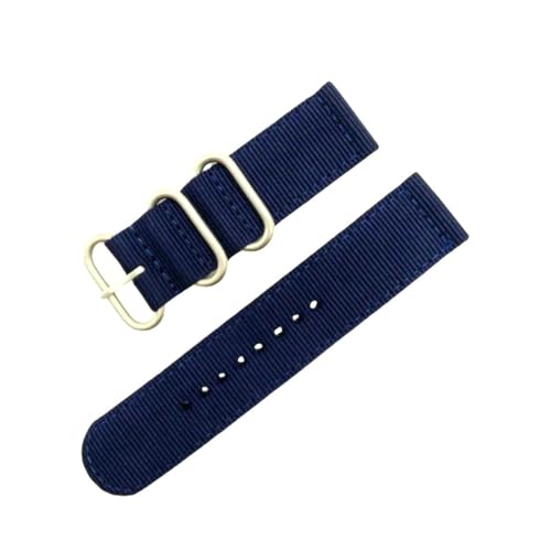 Mooybay 18–24 mm, 26 cm Länge, gewebte Nylon-Uhrenarmbänder, strapazierfähige Canvas-Armbänder, geeignet für Freizeit- und Sportbekleidung,22 mm von Mooybay