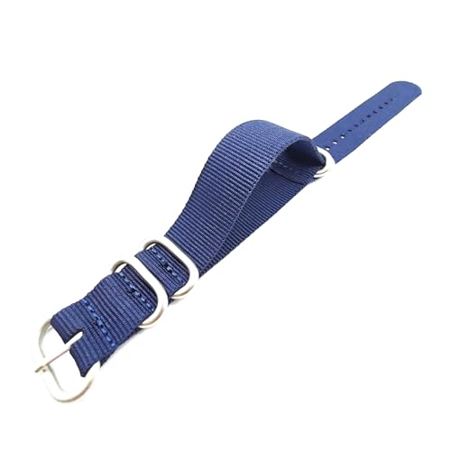 Mooybay 18–24 mm, 26 cm Länge, gewebte Nylon-Uhrenarmbänder, strapazierfähige Canvas-Armbänder, geeignet für Freizeit- und Sportbekleidung,24 mm von Mooybay