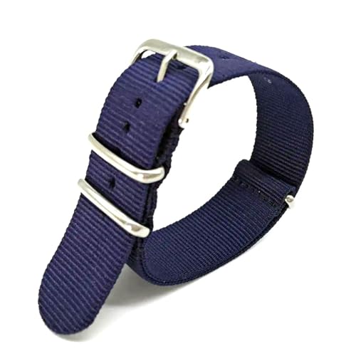 Mooybay 18 mm, 20 mm, 22 mm Unisex-Uhrenarmband aus Nylon, strapazierfähiges Armband aus gewebtem Stoff, geeignet für Freizeit- und Sportkleidung.,18 mm von Mooybay