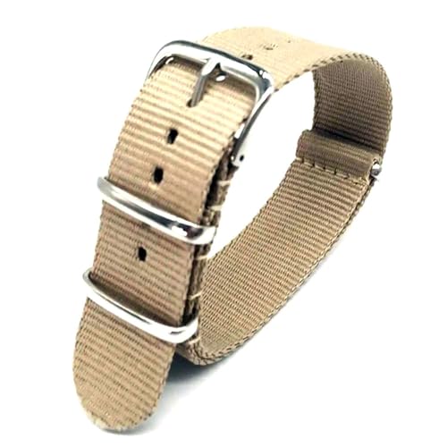 Mooybay 18 mm, 20 mm, 22 mm Unisex-Uhrenarmband aus Nylon, strapazierfähiges Armband aus gewebtem Stoff, geeignet für Freizeit- und Sportkleidung.,20 mm von Mooybay