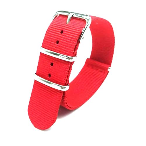 Mooybay 18 mm, 20 mm, 22 mm Unisex-Uhrenarmband aus Nylon, strapazierfähiges Armband aus gewebtem Stoff, geeignet für Freizeit- und Sportkleidung.,20 mm von Mooybay