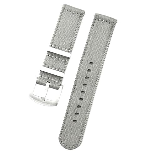 Mooybay 20 mm, 22 mm, 20 cm Länge, glattes Nylon-Sportarmband, universelles gewebtes Canvas-Armband mit Schnellverschluss,20 mm von Mooybay