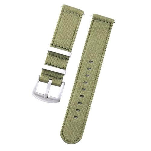 Mooybay 20 mm, 22 mm, 20 cm Länge, glattes Nylon-Sportarmband, universelles gewebtes Canvas-Armband mit Schnellverschluss,22 mm von Mooybay