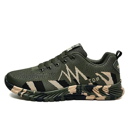Laufschuhe Herren Damen Turnschuhe Sportschuhe Paar Freizeit Frauen Männer Lace Up Camouflage Reise weiche Sohle Bequeme Schuhe Outdoor Schuhe Gr. 36-44 von Mooyii