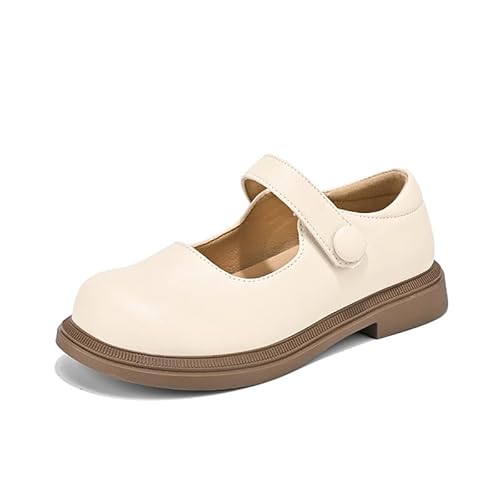 Mooyii Auftrittsschuhe Mädchen Elegante Ballerinas aus echtem Leder für Mädchen - Perfekt für Hochzeit, Taufe und Festliche Anlässe Anzugschuhe Derby Hochzeit Party Schuhe von Mooyii