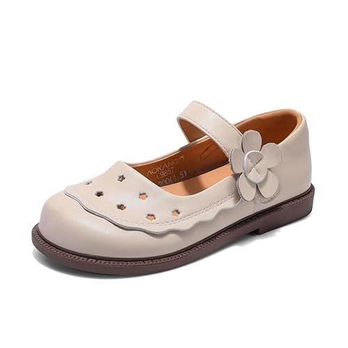 Mooyii Auftrittsschuhe Mädchen Elegante Ballerinas aus echtem Leder für Mädchen - Perfekt für Hochzeit, Taufe und Festliche Anlässe Anzugschuhe Derby Hochzeit Party Schuhe von Mooyii