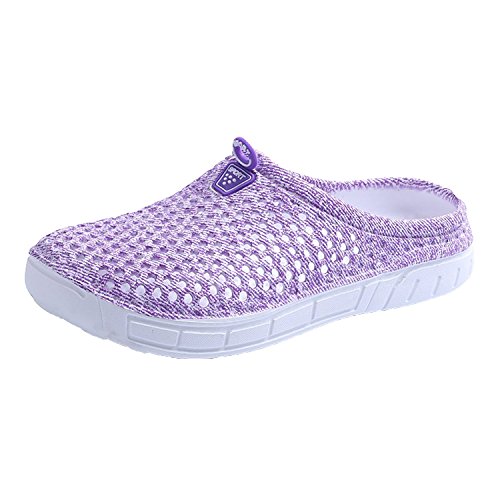 Mooyii Damen Gartenclogs Clogs Pantoletten Sommer Strand Badeschuhe Atmungsaktiv Hausschuhe mit Rutschfest Weiche Sohle Soft Latschen von Mooyii