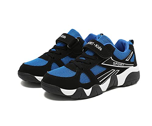 Mooyii Jungenschuhe Kinderschuhe Leichte Laufschuhe Atmungsaktive Sportschuhe Kinderschuhe Freizeitschuhe Tennisschuhe Jungen Mädchen Outdoor Fitnessschuhe Kinder Klett Sneakers 27-40 EU von Mooyii