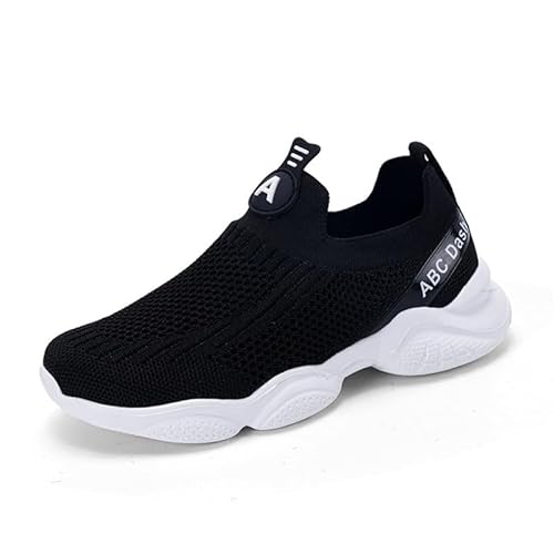 Mooyii Kinder Hausschuhe Sneaker Anti-Rutsch Schuhe Leicht Barfuss Hüttenschuhe rutschfest Slip On Atmungsaktive Pantoffeln FüR Gr.28-39 von Mooyii