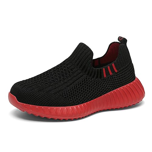 Mooyii Kinder Hausschuhe Sneaker Slip On Atmungsaktive Pantoffeln Anti-Rutsch Schuhe Jungen Mädchen Laufschuhe Hallenschuhe Sportschuhe Freizeitschuhe Turnschuhe von Mooyii