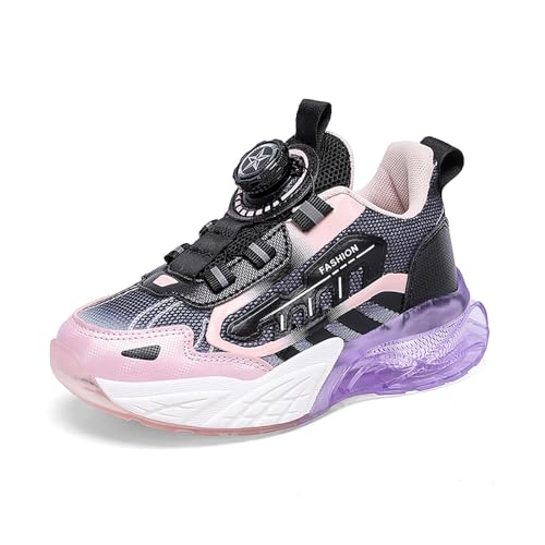 Mooyii Kinder Laufschuhe Turnschuhe Jungen Hallenschuhe Mädchen Leicht Sportschuhe Atmungsaktiv Mesh Freizeit Schuhe Outdoor Fitness Sneaker rutschfest Luftpolster Sohle EU 28-39 von Mooyii