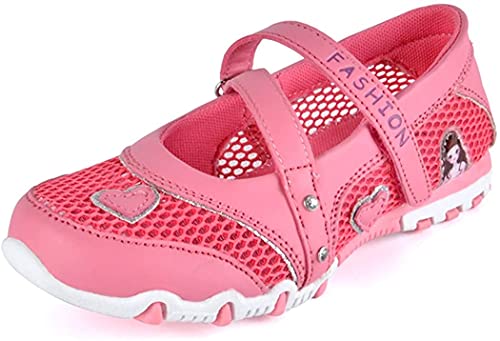 Mooyii Kinder Mädchen Sandalen Geschlossen Mesh Schuhe rutschfest Atmungsaktiv Prinzessin Flach Kinderschuhe Frühling Sommer Sneakers Sportschuhe Closed Toe Summer Sandals von Mooyii