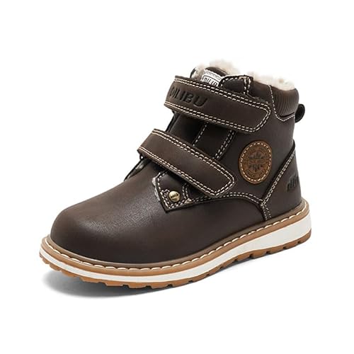 Mooyii Kinder Schneestiefel Snowboots Winterschuhe Baby Boots Junge Mädchen Kleinkind Winter Stiefel Plüsch Flach Gummi Anti-Rutsch Gr.23-32 von Mooyii