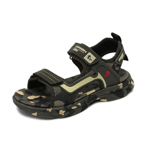 Mooyii Kinder Sommer Camouflage Sportsandalen, Leichte Outdoor Sandalen für Jungen & Mädchen Atmungsaktiv, Schnell Trocknend Wassersandalen für Strand, Schwimmbad, Camping von Mooyii