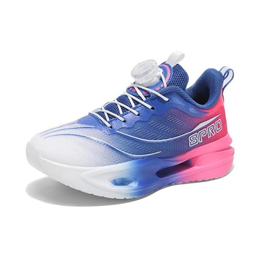 Mooyii Kinderschuhe mit Drehknopfe Unisex Kinder Sneakers Atmungsaktiv Laufschuhe Jungen Mädchen Leicht Turnschuhe Mode Bequem Sportschuhe 8pro Gr.31-40 von Mooyii