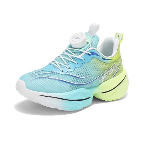 Mooyii Kinderschuhe mit Drehknopfe Unisex Kinder Sneakers Atmungsaktiv Laufschuhe Jungen Mädchen Leicht Turnschuhe Mode Bequem Sportschuhe 8pro Gr.31-40 von Mooyii