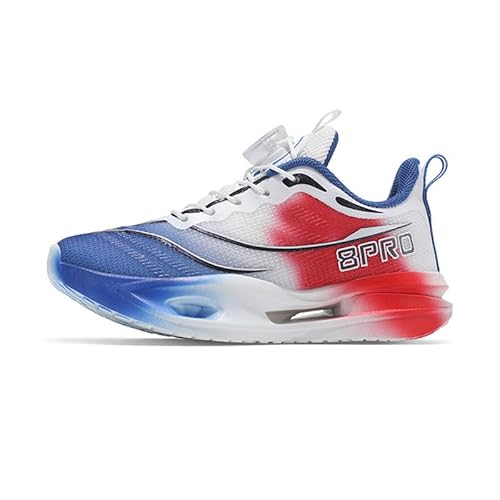 Mooyii Kinderschuhe mit Drehknopfe Unisex Kinder Sneakers Atmungsaktiv Laufschuhe Jungen Mädchen Leicht Turnschuhe Mode Bequem Sportschuhe 8pro Gr.31-40 von Mooyii