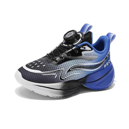 Mooyii Kinderschuhe mit Drehknopfe Unisex Kinder Sneakers Atmungsaktiv Laufschuhe Jungen Mädchen Leicht Turnschuhe Mode Bequem Sportschuhe 9pro Gr.31-40 von Mooyii