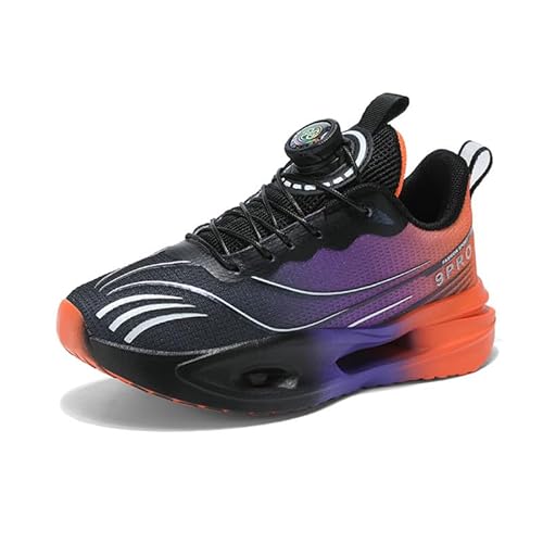 Mooyii Kinderschuhe mit Drehknopfe Unisex Kinder Sneakers Atmungsaktiv Laufschuhe Jungen Mädchen Leicht Turnschuhe Mode Bequem Sportschuhe 9pro Gr.31-40 von Mooyii