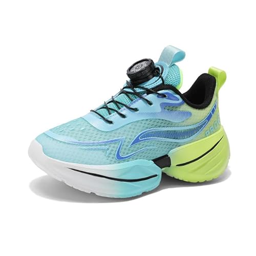 Mooyii Kinderschuhe mit Drehknopfe Unisex Kinder Sneakers Atmungsaktiv Laufschuhe Jungen Mädchen Leicht Turnschuhe Mode Bequem Sportschuhe 9pro Gr.31-40 von Mooyii