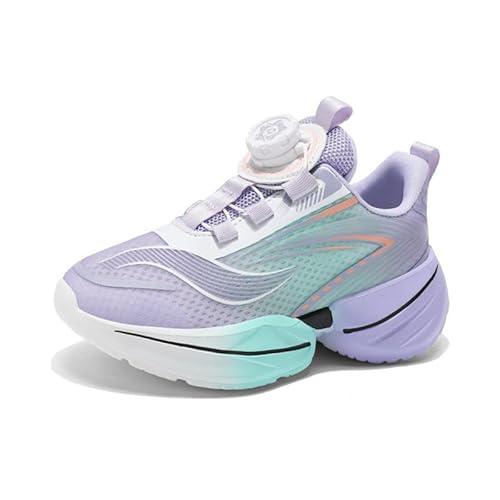 Mooyii Kinderschuhe mit Drehknopfe Unisex Kinder Sneakers Atmungsaktiv Laufschuhe Jungen Mädchen Leicht Turnschuhe Mode Bequem Sportschuhe 9pro Gr.31-40 von Mooyii