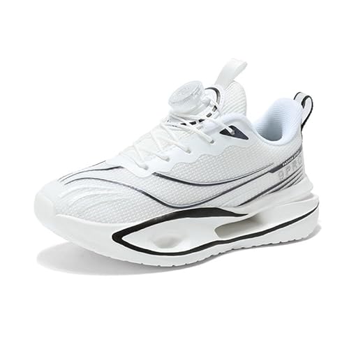 Mooyii Kinderschuhe mit Drehknopfe Unisex Kinder Sneakers Atmungsaktiv Laufschuhe Jungen Mädchen Leicht Turnschuhe Mode Bequem Sportschuhe 9pro Gr.31-40 von Mooyii