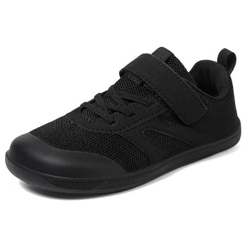 Mooyii Unisex Kinder Barfußschuhe Zero Drop Sneaker, Breite Zehenbox & Atmungsaktiv, Leichte Flexible Sohle, rutschfest & Bequem, Für Outdoor, Schule & Alltag (Größe 25-38) von Mooyii