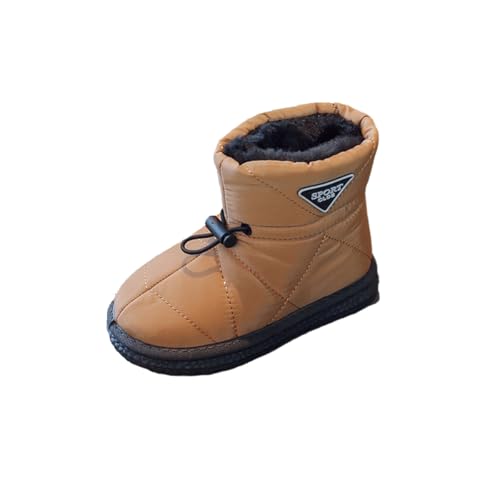 Mooyii Unisex Kinder Winter-Bootie Schneeschuh Schneestiefel Warm Innenfutter Winterstiefel Winter Winterschuhe Snowboots für Jungen Mädchen Wasserdicht, rutschfest von Mooyii