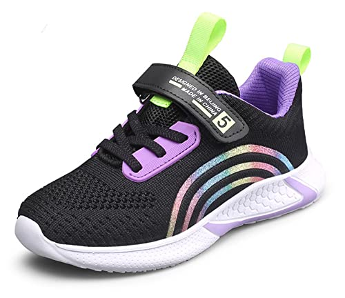 Turnschuhe Mädchen Sportschuhe Hallenschuhe Schuhe Kinder Jungen Running Shoes Atmungsaktiv Leicht Laufschuhe Kinderschuhe Unisex-Kinder 28-38EU von Mooyii