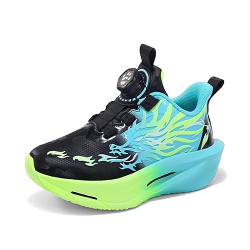 Unisex-Kinder Jungen Wasserdichtes Leder Walkingschuhe Turnschuhe Fitnessstudio Sportschuhe Sneaker Hallenschuhe Running Straßenlaufschuhe Fashion Leichtgewichts von Mooyii