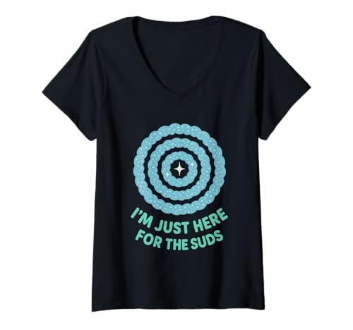 Damen CleanTok Fan Seltsam befriedigendes ASMR Reinigung Ästhetisches Geschenk T-Shirt mit V-Ausschnitt Damen CleanTok Fan Seltsam befriedigendes ASMR Reinigung Ästhetisches Geschenk T-Shirt mit V-Ausschnitt von Mop Cam Addict Cleaning Therapy Content Lover