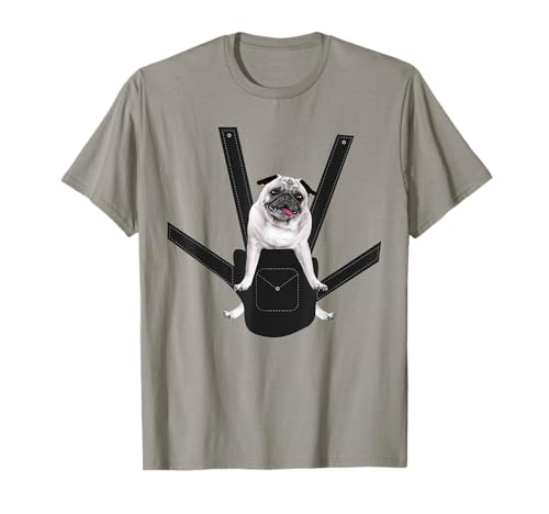 Mops Baby Tragetasche Pucksack Hund Hunde Hundebesitzer T-Shirt Mops Baby Tragetasche Pucksack Hund Hunde Hundebesitzer T-Shirt von Mops Baby Outfit Hundebaby Bekleidung Herren Damen