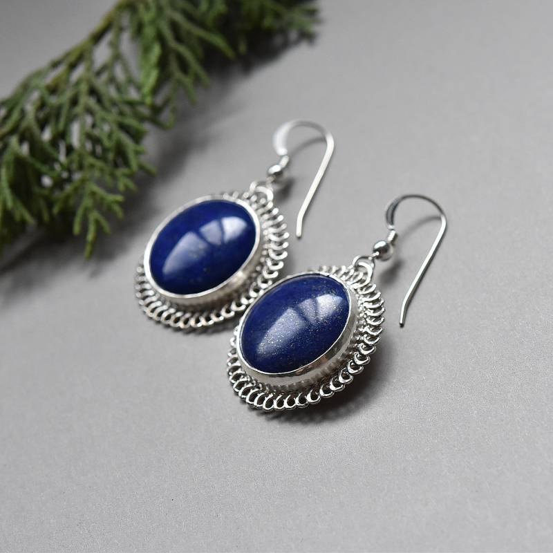 Lapislazuli Ohrringe, Silber Ohrringe, Royalblaue Ohrringe, Kobaltblaue Ohrringe, Kreis Ohrringe Lapislazuli Ohrringe, Silber Ohrringe, Royalblaue Ohrringe, Kobaltblaue Ohrringe, Kreis Ohrringe von MorSilverJewelry