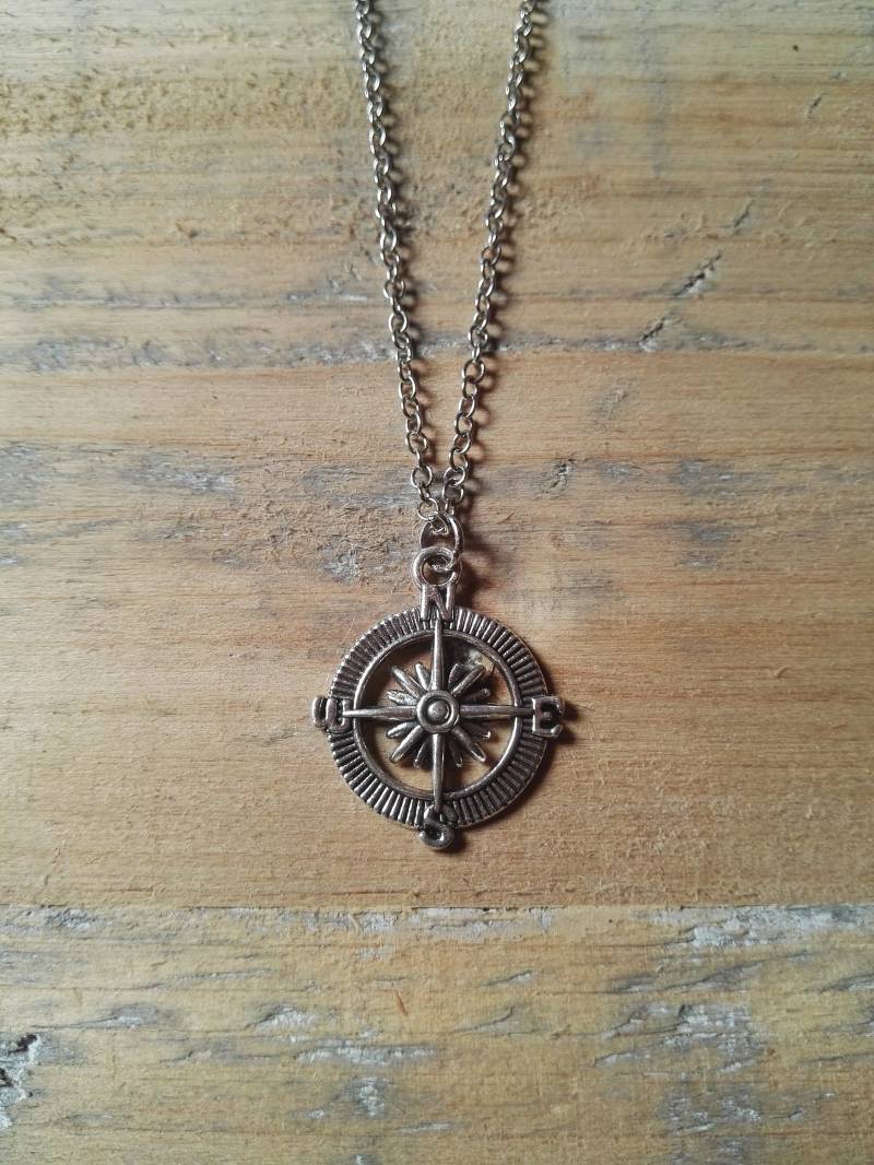 Kompass Halskette Silber Männer Anhänger Mit Schmuck Reise Reisende Unisex Geschenk Kompass Halskette Silber Männer Anhänger Mit Schmuck Reise Reisende Unisex Geschenk von MoraiDes