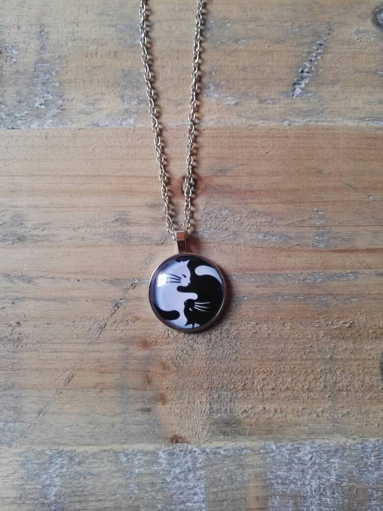Süße Katzenkette, Kätzchenschmuck, Schwarz-Weiße Katzenschmuck, Tierkette, Katzenschmuck Für Katzenliebhaber Süße Katzenkette, Kätzchenschmuck, Schwarz-Weiße Katzenschmuck, Tierkette, Katzenschmuck Für Katzenliebhaber von MoraiDes