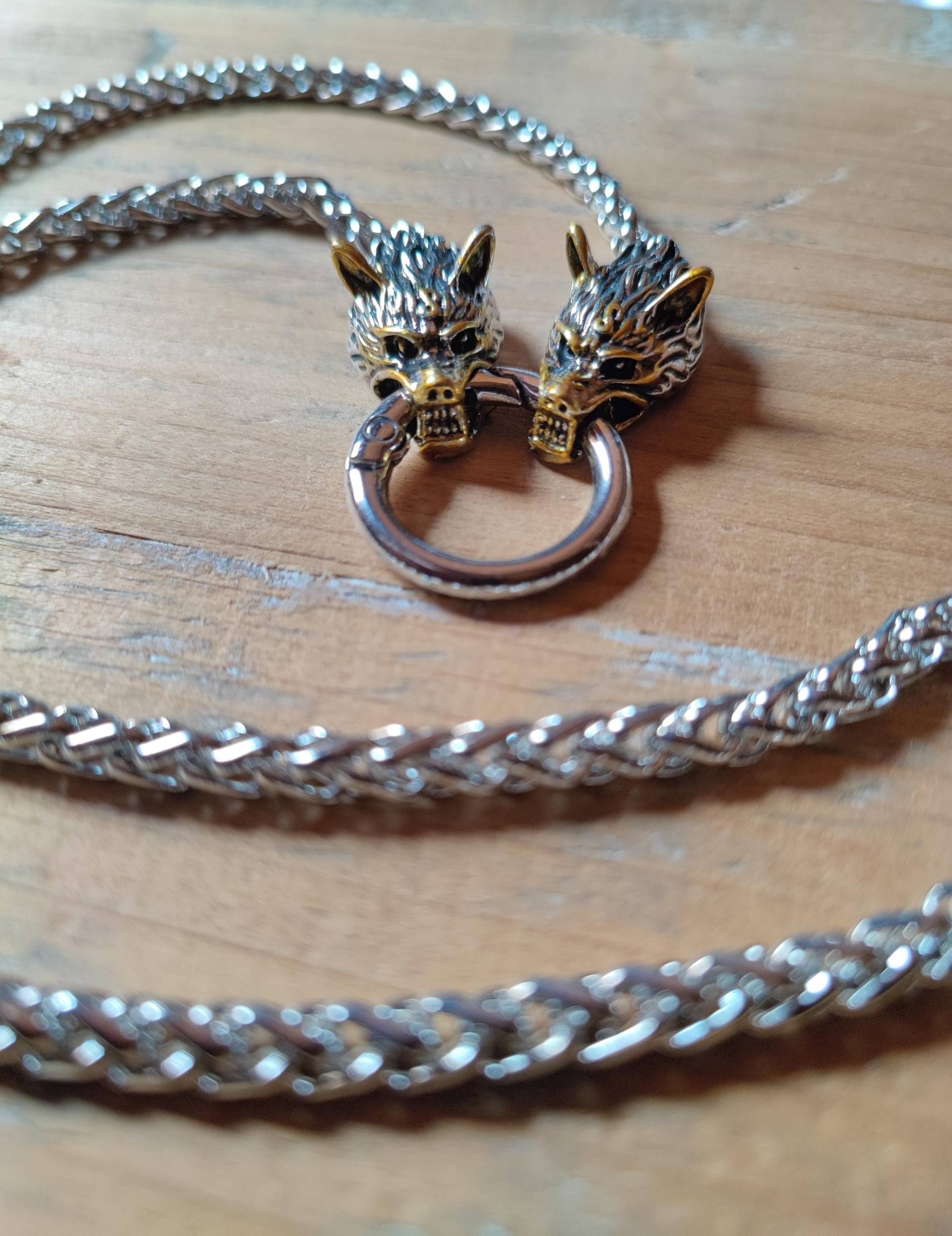 statement-Halskette Mit Wölfen Für Männer, Coole Halskette Wolf, Hip-Hop-Halskette, Punk-Vatertagsgeschenk, Wölfe, Schmuck statement-Halskette Mit Wölfen Für Männer, Coole Halskette Wolf, Hip-Hop-Halskette, Punk-Vatertagsgeschenk, Wölfe, Schmuck von MoraiDes