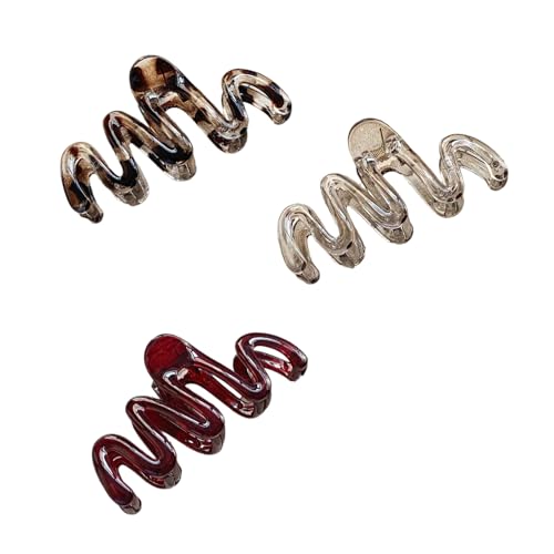 3 gewellte Haarspangen für langes Haar, rutschfeste Haarklammer für Damen, stilvolles Haar-Accessoire für verschiedene Anlässe, mehrfarbige Partys 3 gewellte Haarspangen für langes Haar, rutschfeste Haarklammer für Damen, stilvolles Haar-Accessoire für verschiedene Anlässe, mehrfarbige Partys von Morain